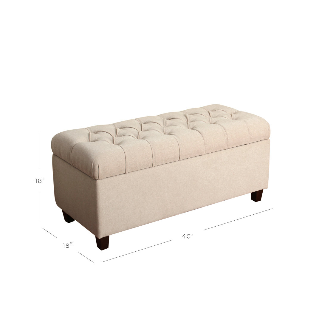 Three Posts™ Ranshaw Upholstered Flip Top Storage Bench & Reviews Wayfair